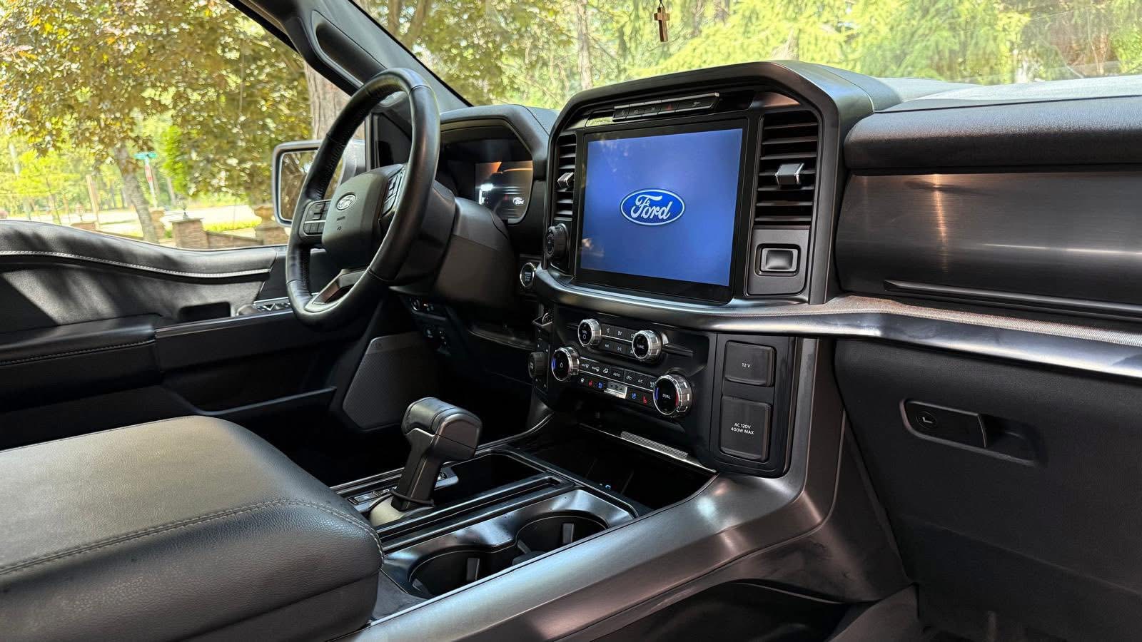 Interior detail, dashboard and console cleaned