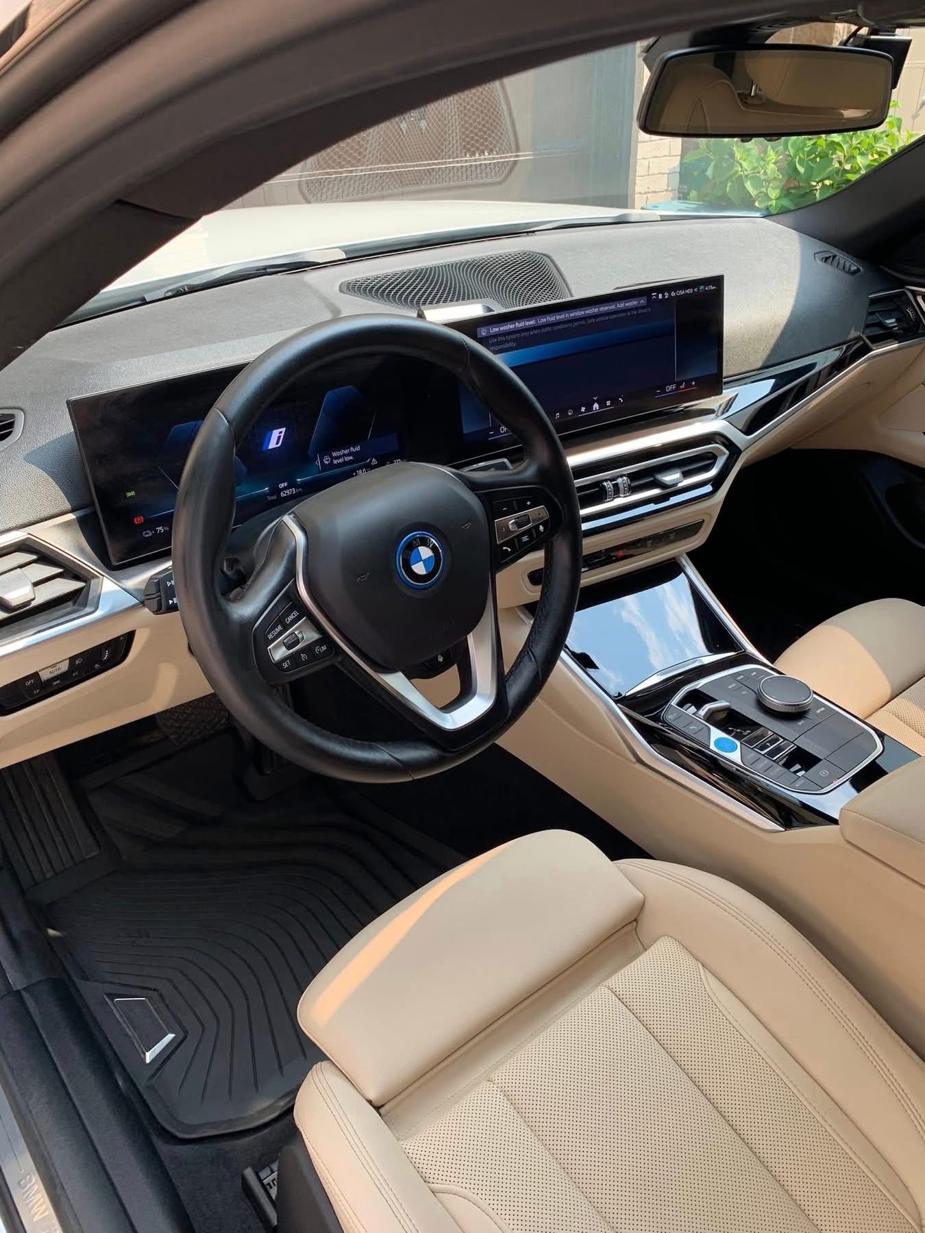 Interior detail, dashboard and console cleaned